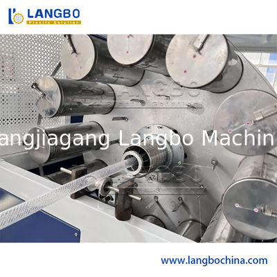 Máquina de Mangueira de Água para Jardim em PVC Plástico PVC Tubo Flexível Reforçado com Fibra Trançada Máquina de Extrusão