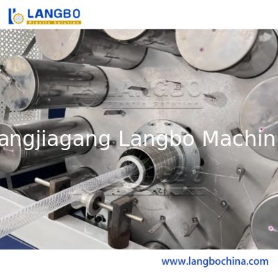 Máquina de extrusão de tubos de água reforçados com fibra trançada de PVC