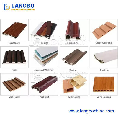 Desempenho anticorrosivo Superfície lisa 2 mm PVC Mobiliário Skirting Board Edge Banding Linha de produção