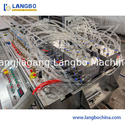 Preço de fábrica 55/110 Extrusora de parafusos conica de cabo de PVC com linha de extrusão de tronco com 1180mm de perfil e 22KW de potência do motor