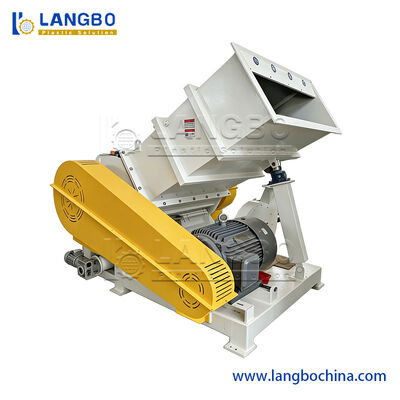 Máquina Trituradora de Plástico Industrial Pequena/Mini para Resíduos de PVC/PP/PE/PET em Filme, Saco/Folha/Lata/Perfil/Garrafa/Barril, com Metal e Cabo