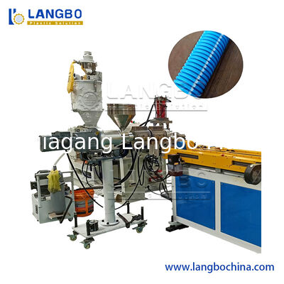 Máquina de lavar tubos com ar condicionado Tubo PE PP PA PVC EVA Linha de extrusão de tubos ondulados de parede única