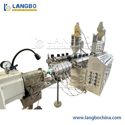 Produção plástica da extrusão da tubulação de PPR com controlo a distância do PLC de Mark Line 63mm