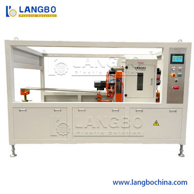 Linha de produção plástica extrusora da tubulação do PVC de parafuso gêmea cônica da máquina