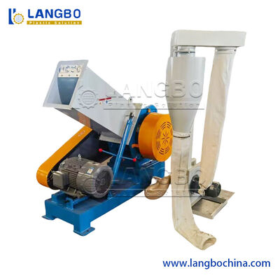 Máquina Trituradora de Plástico Industrial Pequena/Mini para Resíduos de PVC/PP/PE/PET em Filme, Saco/Folha/Lata/Perfil/Garrafa/Barril, com Metal e Cabo