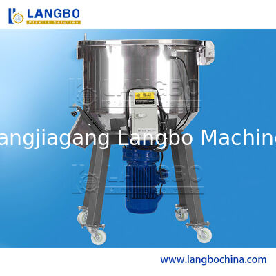 Misturador vertical de plástico para granulados ou pó com transportador a vácuo