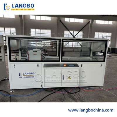 Linha de extrusão de tubos PPR de coextrusão de 3 camadas com capacidade de 350 kg/h e controlo PLC