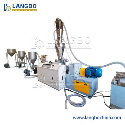 Máquina Granuladora de Plástico Linha de Peletização de Compostagem de Corte a Quente de PVC Linha de Granulação de PVC