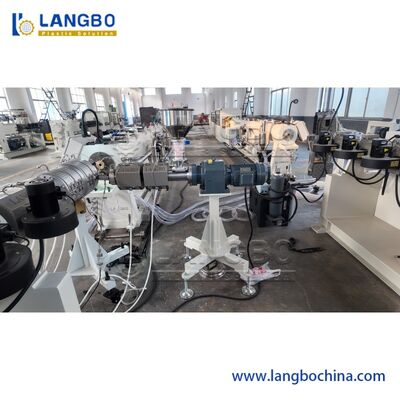 Linha de Extrusão de Tubos de PE Dupla Simples Multicamadas de 75-315mm / Máquina de Fabricação de Tubos de PEAD / Linha de Produção de Tubos de Plástico