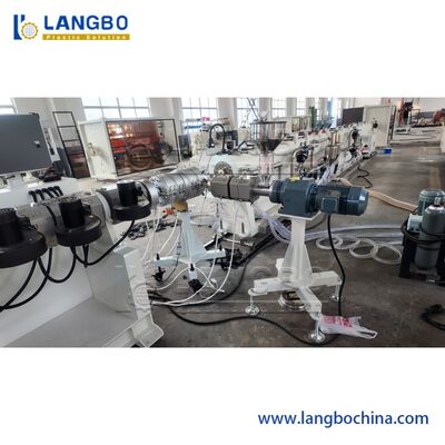 Linha de Extrusão de Tubos de PE Dupla Simples Multicamadas de 75-315mm / Máquina de Fabricação de Tubos de PEAD / Linha de Produção de Tubos de Plástico