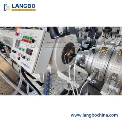 Linha de Extrusão de Tubos de PE Dupla Simples Multicamadas de 75-315mm / Máquina de Fabricação de Tubos de PEAD / Linha de Produção de Tubos de Plástico