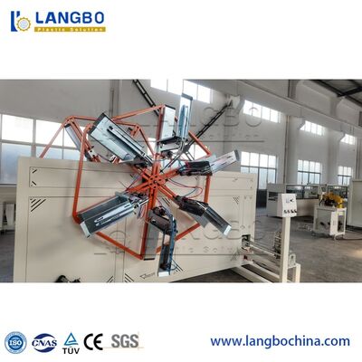 Linha de produção de tubos HDPE com extrusora de parafuso único de alto torque