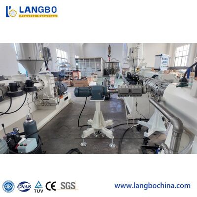 20-90mm PE HDPE PPR Plástico Tubo de abastecimento de óleo de gás de água Tubo de extrusão Linha de produção Máquina de fabricação de tubos de extrusão de parafuso único