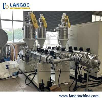 Máquina para fabricação de tubos PPR de plástico  Linha de produção de tubos PPR Máquina de extrusão de tubos de plástico