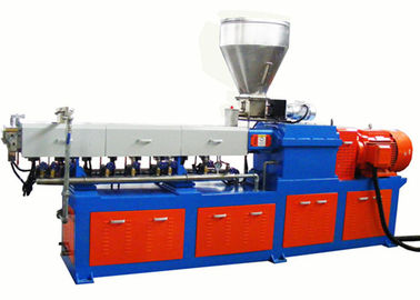 Colora o granulador gêmeo cônico de Masterbatch do Pe dos Pp da máquina da extrusora de parafuso de Masterbatch