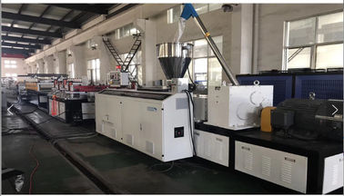 Linha plástica parafuso gêmeo da extrusão do perfil do PVC do painel de parede de Wpc de 600mm