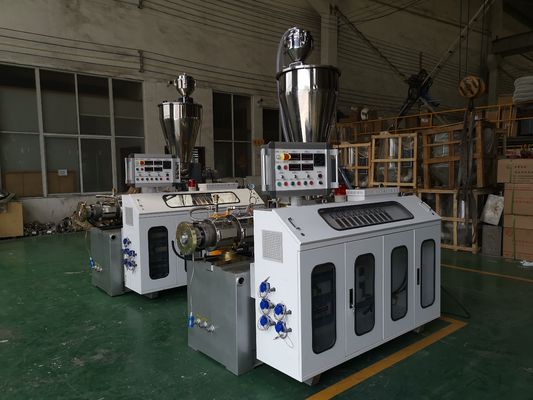 A linha automática PLC da extrusão da tubulação do PVC controla o baixo parafuso gêmeo cônico do custo de manutenção para a água Wasted e a tubulação da água de esgoto