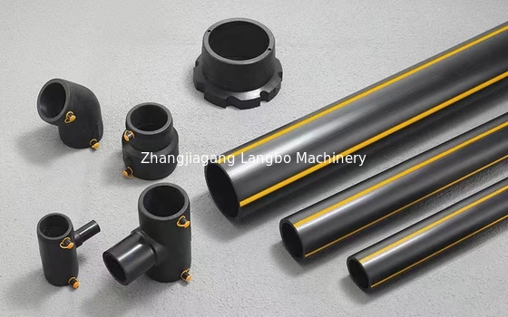 Máquina de produção de extrusão de tubos de plástico HDPE PE