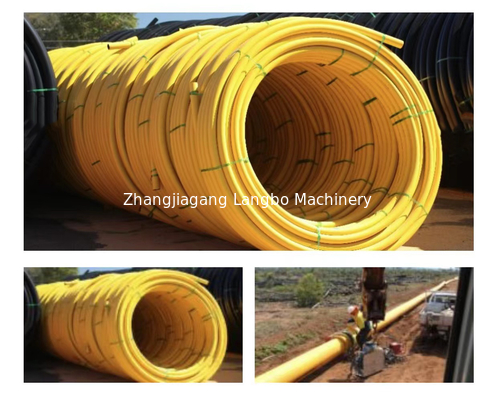 Extrusora de tubos HDPE PE de alta capacidade Linha de extrusão de plástico Máquina de extrusão de plástico
