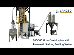 Linha de produtos de painéis Máquina de mistura de PVC com transportadores espirais flexíveis