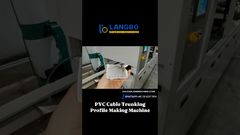 Linha de Produção de Calhas para Cabos com Saída Dupla para Dutos Elétricos#CalhaDeCabos#PerfilPVC#máquina