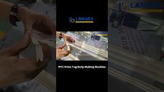 Máquina de Extrusão Automática de Tiras de Etiquetas de Preço de Plástico para Etiquetas de Preço de Supermercado #etiquetadepreço