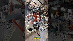 Enrolador de Tubos PE de 63-160mm Funcionando Perfeitamente #máquina #fábrica #tubope