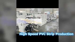 Produção de alta velocidade da máquina da extrusão da tira da selagem do PVC