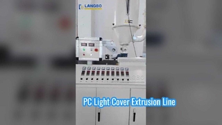 Linha de extrusão de cobertura de luz para PC #máquina #máquinasplásticas