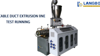 Eficiência de produção da máquina de tubos PE