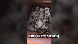 Máquina trituradora industrial para reciclagem de papel, madeira plástica e latas de metal